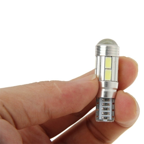 T10 4W White 200LM 10 LED SMD 5730 Backup Reverse Light Turn Signal Bulb for Vehicles, DC 12V, T10