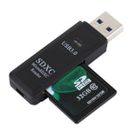 2 合 1 USB 3.0 讀卡機，超高速 5Gbps，支援 SD 卡 / TF 卡