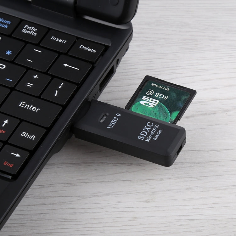 2 合 1 USB 3.0 讀卡機，超高速 5Gbps，支援 SD 卡 / TF 卡