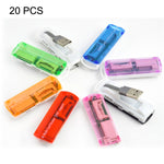 USB 2.0 多合一讀卡機，支援 SD/MMC、MS、TF、M2 卡
