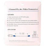 2 個 1路被動視訊巴倫 UTP BNC Cat5 收發器, X202E