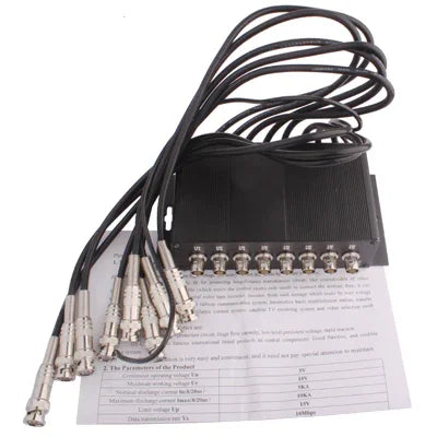 8 路 CCTV BNC 避雷器 防雷保護裝置 (CoaxJK/ V8), CoaxJK/ V8
