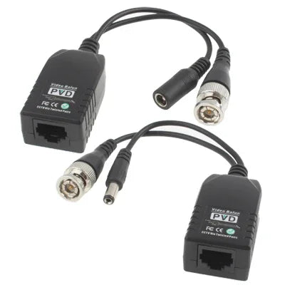 1 路被動電源與視訊巴倫連接器，1 路