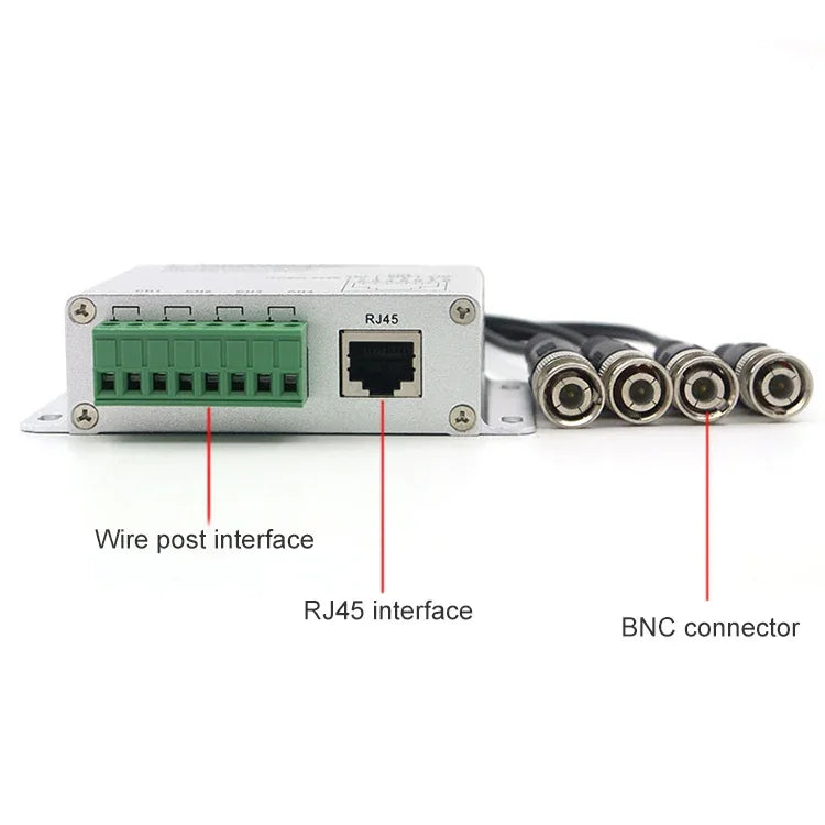 4 路 UTP 無源視頻平衡器 / CCTV 雙絞線傳輸, 4 路 UTP