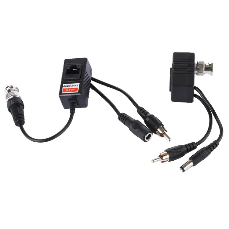 2 件 HD 213B-C 同軸 CVI/TVI/AHD 視頻音頻電源平衡收發器, 213B-C