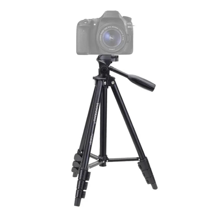YUNTENG VCT-681 138公分單反/微單/數位相機三腳架，四節折疊鋁合金腳，適用Canon/Nikon/Panasonic/Pentax/Casio/Sony/Fuji（承重3公斤）