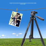YUNTENG VCT-681 138公分單反/微單/數位相機三腳架，四節折疊鋁合金腳，適用Canon/Nikon/Panasonic/Pentax/Casio/Sony/Fuji（承重3公斤）
