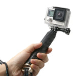 手持 49cm 可伸縮桿單腳架，帶螺絲，適用於 GoPro、Insta360、DJI 及其他運動相機，最大長度：49cm（紅色）、49cm（藍色）、49cm（金色）、49cm（綠色）