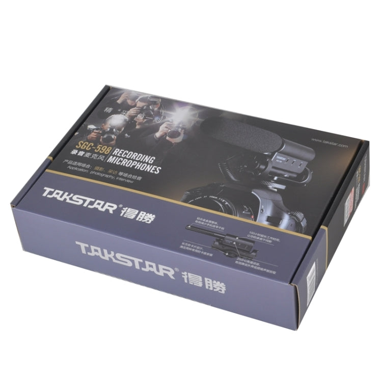 TAKSTAR SGC-598 專業攝影採訪專用麥克風，適用 DSLR 與 DV 攝影機