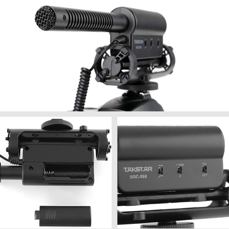 SGC-598 電容式錄音麥克風，專業攝影採訪專用麥克風，適用 DSLR 與 DV 攝影機