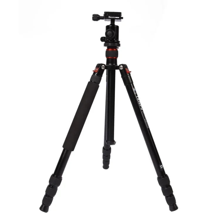 Triopo MT-2504C 可調式便攜鋁合金三腳架，搭配 NB-1S 球型雲台，適用 Canon Nikon Sony DSLR 相機，MT-2504C（黑色）、MT-2504C（金色）