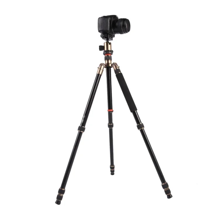 Triopo MT-2504C 可調式便攜鋁合金三腳架，搭配 NB-1S 球型雲台，適用 Canon Nikon Sony DSLR 相機，MT-2504C（黑色）、MT-2504C（金色）