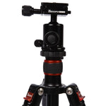 Triopo MT-2504C 可調式便攜鋁合金三腳架，搭配 NB-1S 球型雲台，適用 Canon Nikon Sony DSLR 相機，MT-2504C（黑色）、MT-2504C（金色）
