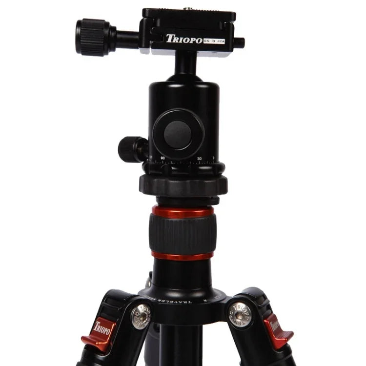 Triopo MT-2504C 可調式便攜鋁合金三腳架，搭配 NB-1S 球型雲台，適用 Canon Nikon Sony DSLR 相機，MT-2504C（黑色）、MT-2504C（金色）