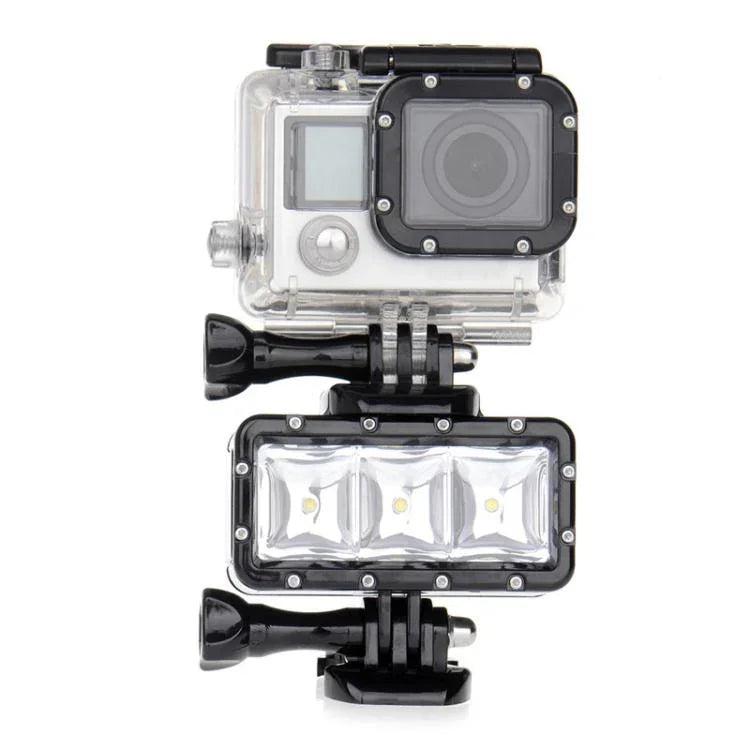 SupTig 30M 防水 300LM 影片燈，適用於 GoPro、Insta360、DJI 及其他運動相機，影片燈