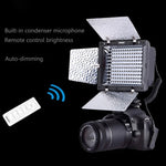 YONGNUO YN-160 II LED 攝影燈 帶亮度遙控 適用 Canon Nikon DSLR 相機，YN-160 II