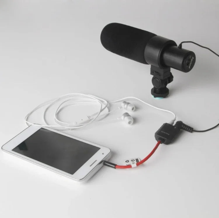 Aputure 3.5mm 音頻 Y 公對 2 母耳機麥克風分接線，3.5mm 公對 2 母