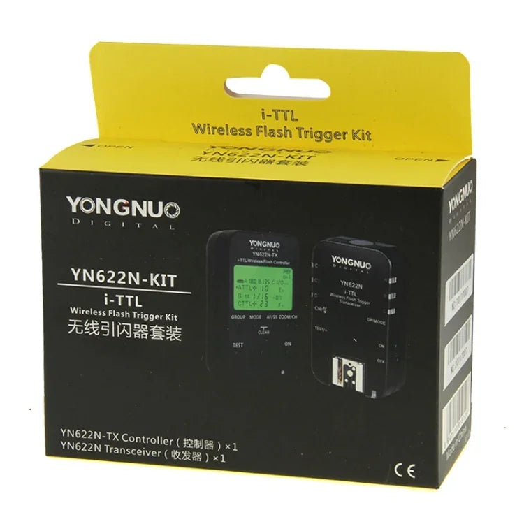 YONGNUO YN622N-KIT i-TTL 無線閃光燈觸發控制器 + 收發器套件，適用 Nikon