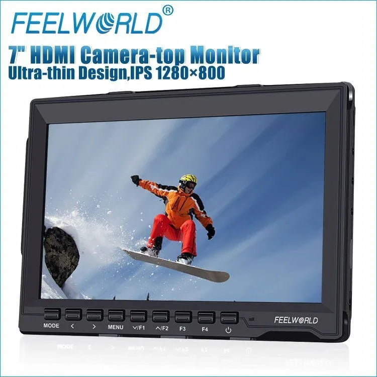 FEELWORLD FW-759 7 吋纖薄設計 1280 x 800 相機現場監視器 HDMI 1080P