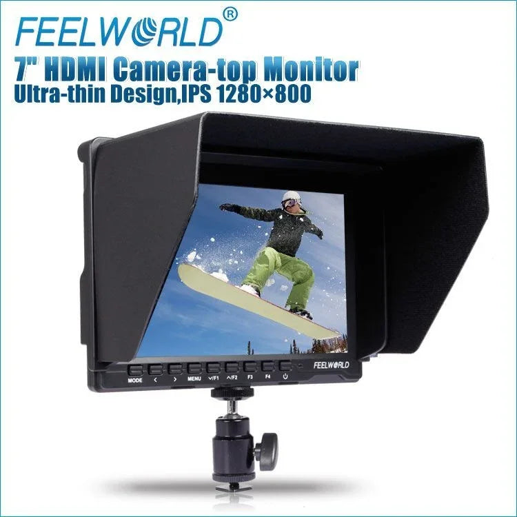 FEELWORLD FW-759 7 吋纖薄設計 1280 x 800 相機現場監視器 HDMI 1080P
