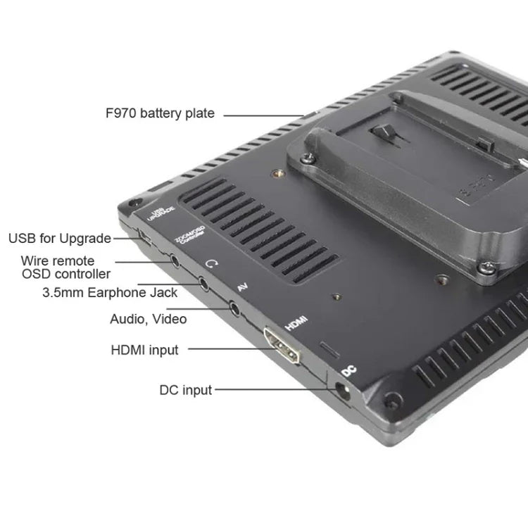 FEELWORLD FW-759 7 吋纖薄設計 1280 x 800 相機現場監視器 HDMI 1080P