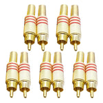 JL0924 3.5mm RCA 插孔連接器（10 個裝，價格為 10 個），JL0924 3.5mm RCA（紅色）