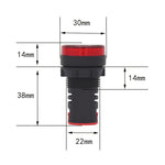 AD16-22D / S 22mm LED 信號指示燈，220V