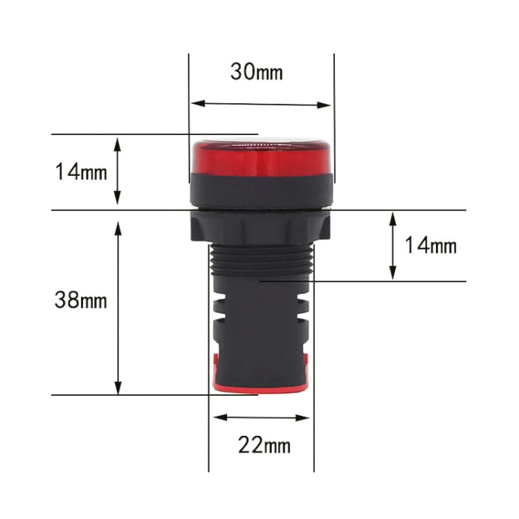 AD16-22D / S 22mm LED 信號指示燈，220V