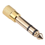 6.35mm 公轉 3.5mm 母音頻接頭轉接器（10 個裝，價格為 10 個），6.35mm 公轉 3.5mm 母