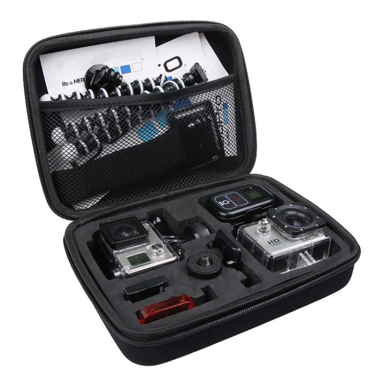 GoPro、Insta360、DJI 及其他運動相機防震便攜收納包，尺寸：22.5cm x 16cm x 6cm
