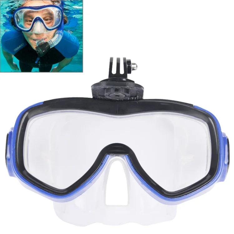 水上運動潛水裝備潛水面罩游泳眼鏡，適用於 GoPro、Insta360、DJI 及其他運動相機，游泳眼鏡