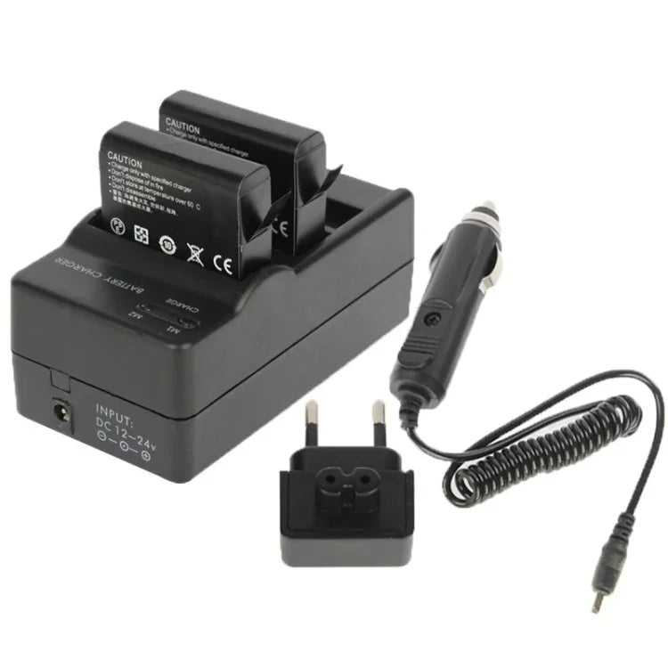 AHDBT-401 數位相機雙電池充電器 + 車充 + 轉接頭，適用於 GoPro HERO4，GP280-B