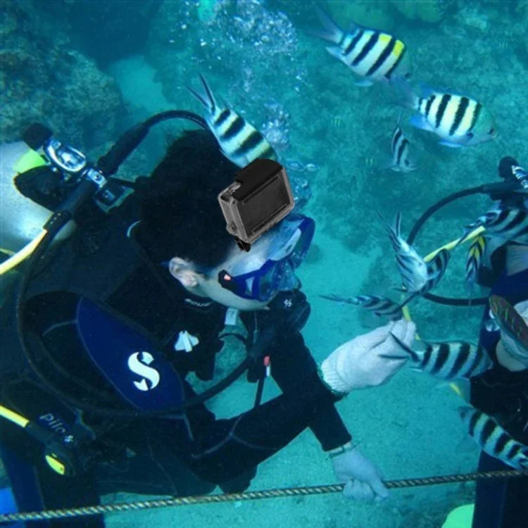 水上運動潛水裝備潛水面罩游泳眼鏡，附安裝座，適用於 GoPro、Insta360、DJI 及其他運動相機，附安裝座
