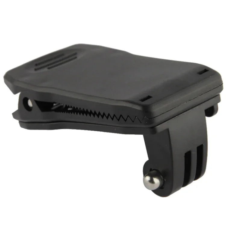 360 Degree Rotation Backpack Rec-Mounts Clip Clamp Mount for GoPro, Insta360, DJI and Other Action Cameras, Rec-Mounts Clip (Black)