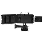 30 米防水攝影燈，3 模式手電筒，含底座安裝座與螺絲，適用 GoPro、Insta360、DJI 及其他運動相機，30 米防水