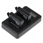 GoPro HERO4 (AHDBT-401) 專用 LCD 螢幕雙電池充電器，顯示充電容量 (GP258-C)，適用於 GoPro HERO4