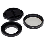 37mm CPL 濾鏡 圓偏光鏡濾鏡附蓋 適用於小米小蟻 4K+ / 4K、小蟻 Lite、小蟻運動相機，37mm CPL 濾鏡