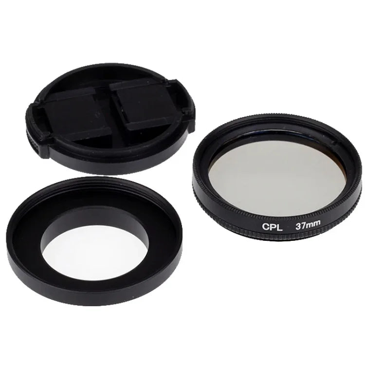37mm CPL 濾鏡 圓偏光鏡濾鏡附蓋 適用於小米小蟻 4K+ / 4K、小蟻 Lite、小蟻運動相機，37mm CPL 濾鏡