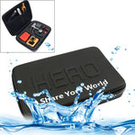 防震防水便攜旅行盒 適用於 GoPro、Insta360、DJI 及其他運動相機配件，尺寸：22cm x 16cm x 7cm，尺寸：22cm x 16cm x 7cm