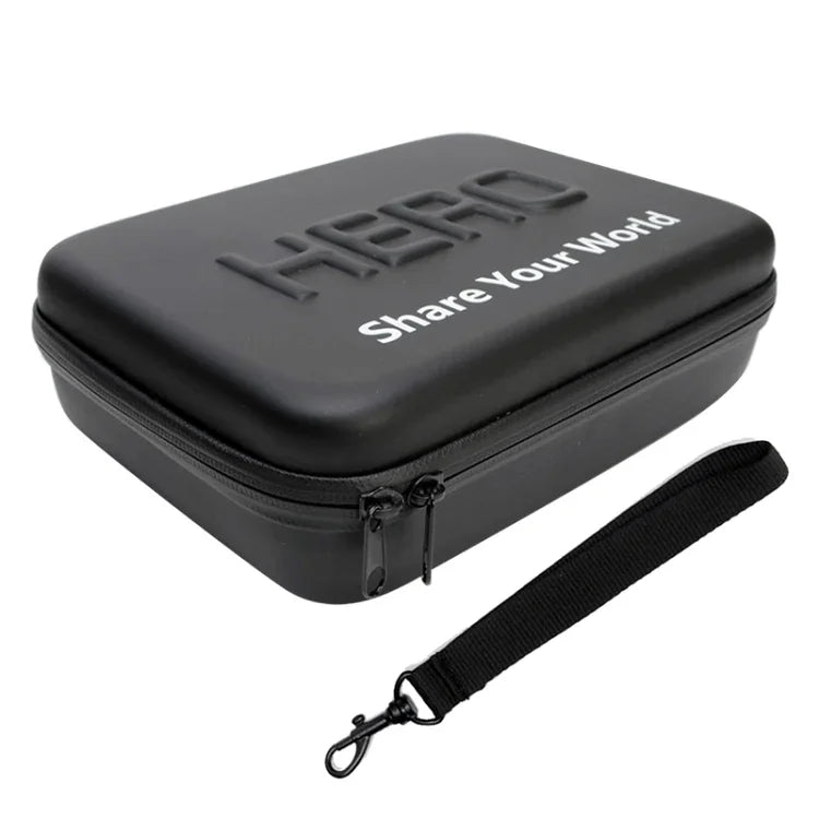 防震防水便攜旅行盒 適用於 GoPro、Insta360、DJI 及其他運動相機配件，尺寸：22cm x 16cm x 7cm，尺寸：22cm x 16cm x 7cm