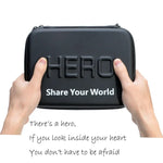 防震防水便攜旅行盒 適用於 GoPro、Insta360、DJI 及其他運動相機配件，尺寸：22cm x 16cm x 7cm，尺寸：22cm x 16cm x 7cm