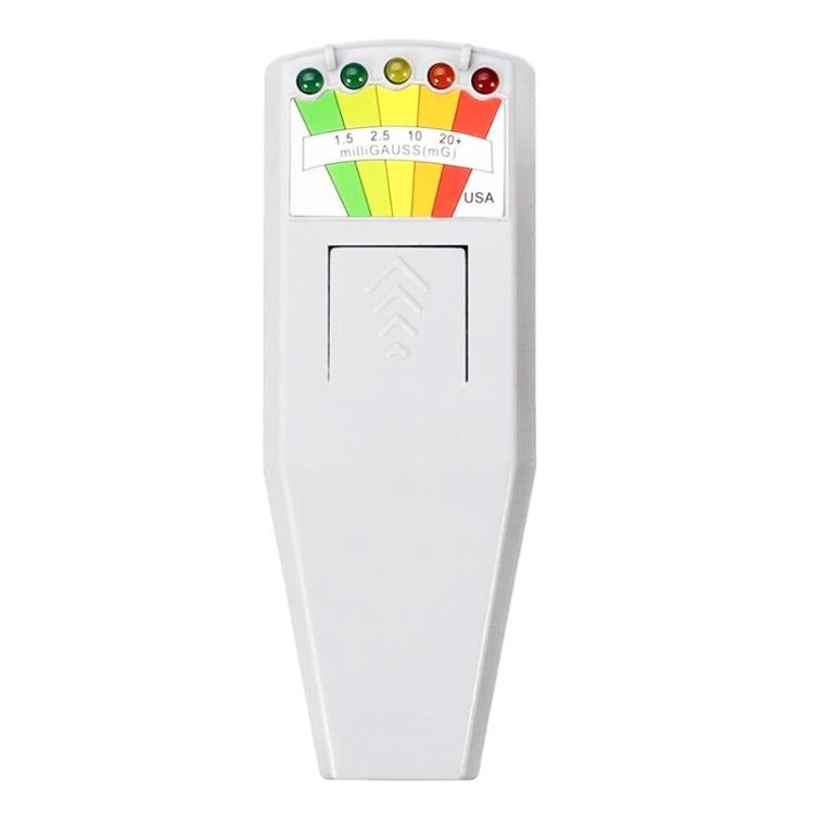 5燈LED電磁輻射檢測器 EMF 計測儀，款式2 白色，款式2 黑色