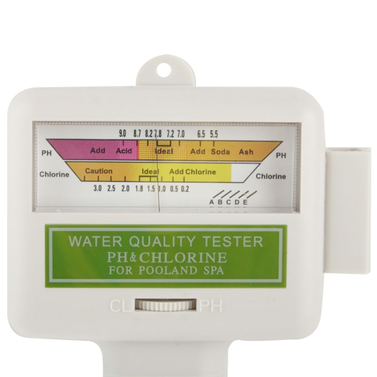 家用游泳池水質PH / CL2測試器，線長：1.2米