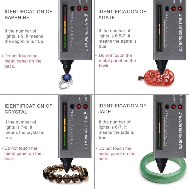 鑽石選擇器 II，附 LED 指示燈，直流 9V 電池，II 型測試儀