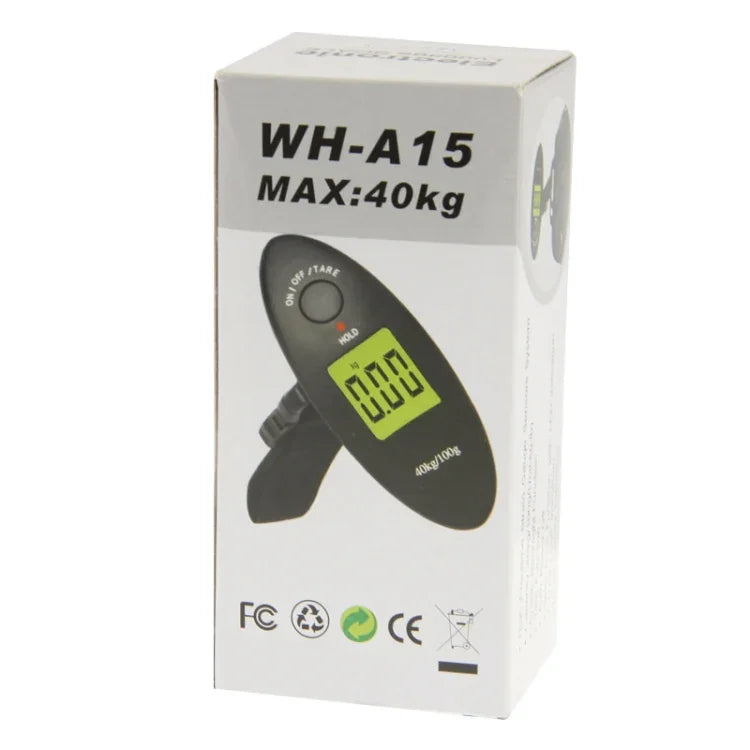 40公斤x100克LCD電子旅行行李秤（WH-A15），WH-A15