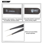 BEST BST-200ESD 202不銹鋼防靜電尖頭鑷子，BST-200ESD