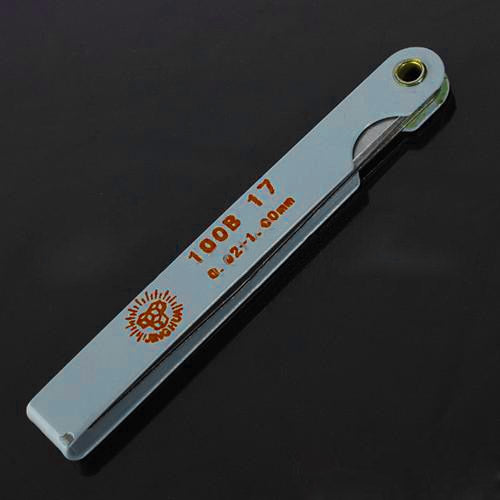 0.02至1mm厚度17片間隙公制塞尺測量工具，0.02至1mm測量工具