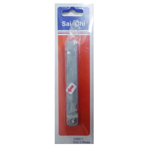 0.02至1mm厚度17片間隙公制塞尺測量工具，0.02至1mm測量工具