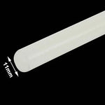 10支實用透明白色熱熔膠棒，尺寸：270 x 11mm（一包10支，價格為10支），270 x 11mm