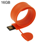 矽膠手環USB隨身碟，16GB容量，16GB（橙色）、16GB（粉色）、16GB（紫色）